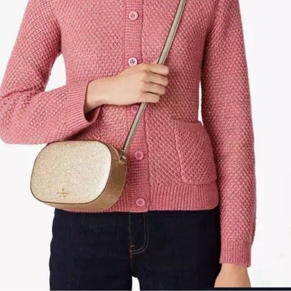 NWOT- Kate Spade Glimmer Oval Camera Bag - Picture 4 of 5